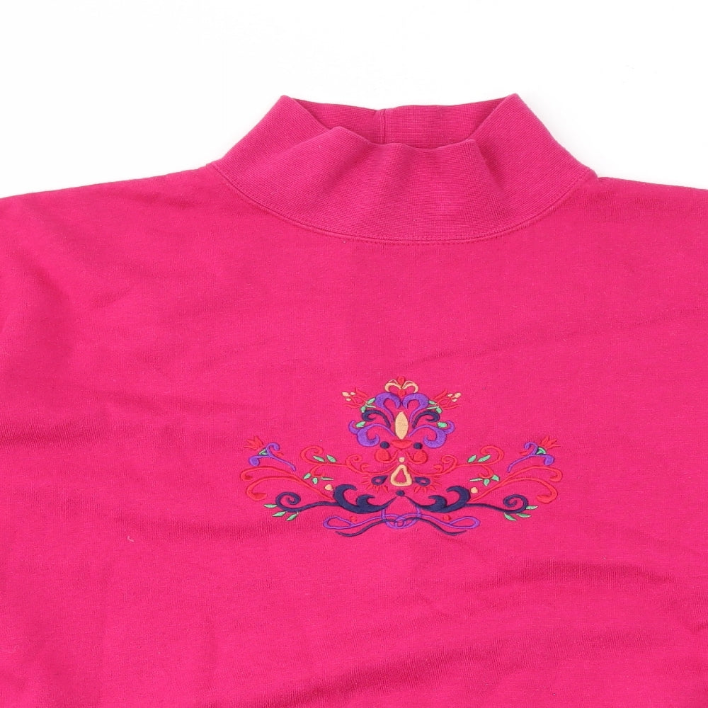 Hunt Club Womens Pink  Polyester Pullover Sweatshirt Size S
