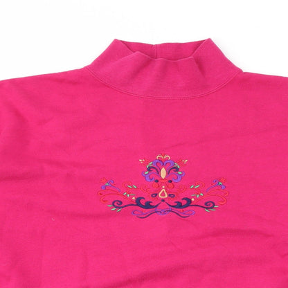 Hunt Club Womens Pink  Polyester Pullover Sweatshirt Size S