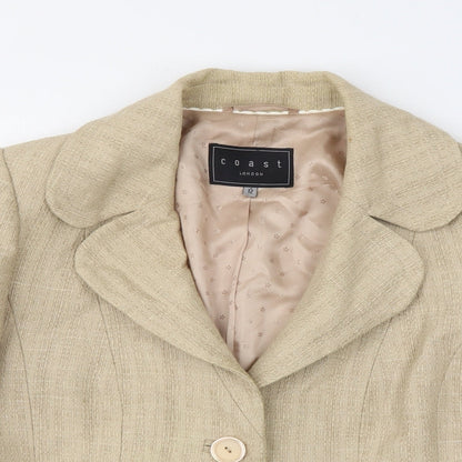 Womens UK Size 12 Coast Beige Jacket