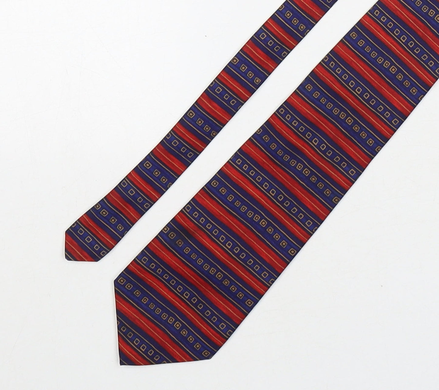 Mens Burton Multicoloured Striped  Pointed Tie