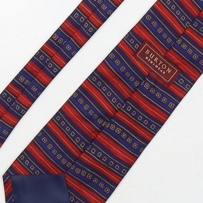 Mens Burton Multicoloured Striped  Pointed Tie