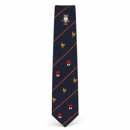 Mens Interlogo London Multicoloured Striped  Pointed Tie