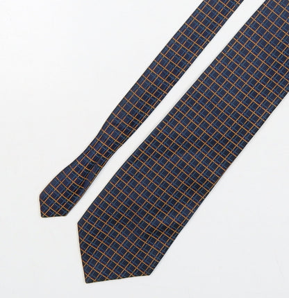 Skopes Mens Multicoloured Plaids & Checks Silk Pointed Tie One Size