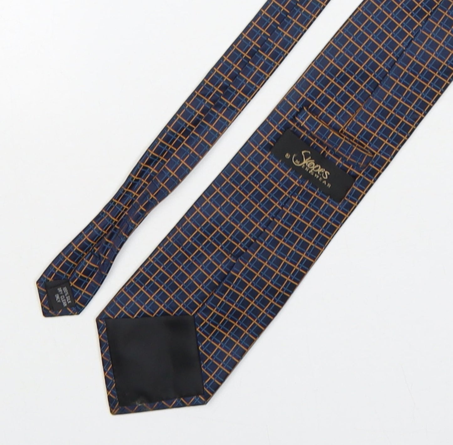 Skopes Mens Multicoloured Plaids & Checks Silk Pointed Tie One Size