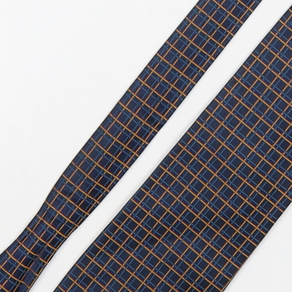 Skopes Mens Multicoloured Plaids & Checks Silk Pointed Tie One Size