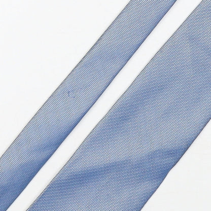 Marks and Spencer Mens Blue Grenadine Polyester Pointed Tie One Size