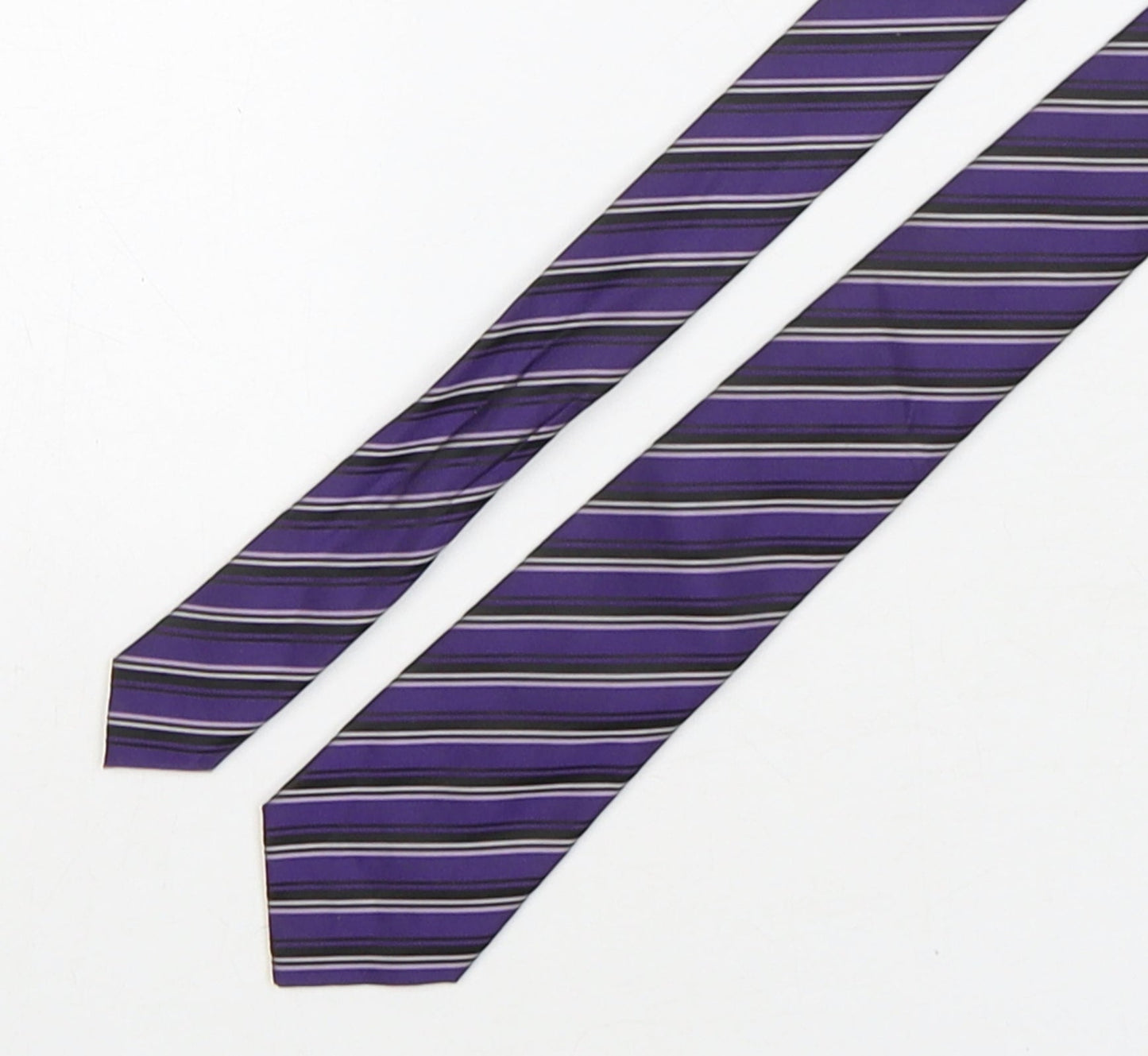 Mens Burton Multicoloured Striped  Pointed Tie