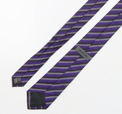 Mens Burton Multicoloured Striped  Pointed Tie