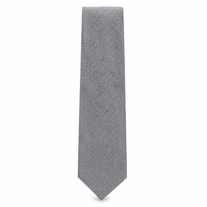 Mens Marks and Spencer Grey Geometric  Pointed Tie