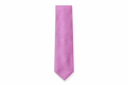 Front view of John Lewis men’s pink striped silk pointed tie one size