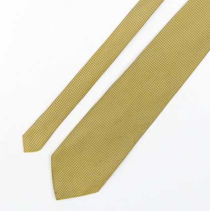 Mens BHS Yellow Grenadine  Pointed Tie
