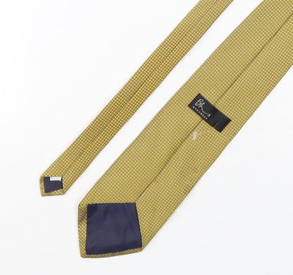 Mens BHS Yellow Grenadine  Pointed Tie