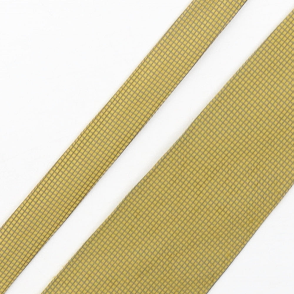Mens BHS Yellow Grenadine  Pointed Tie