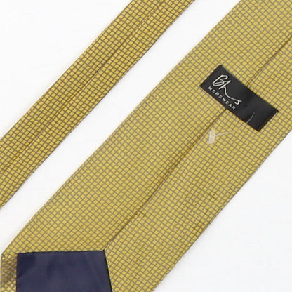 Mens BHS Yellow Grenadine  Pointed Tie