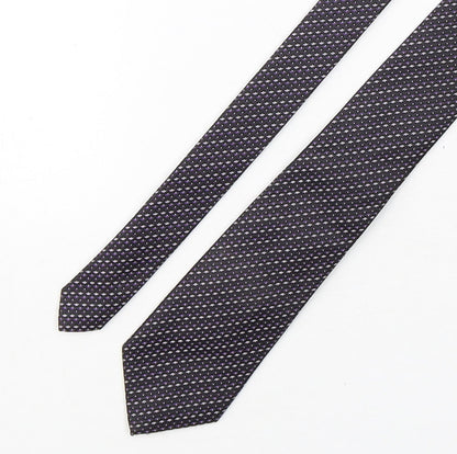 Mens Greenwoods Multicoloured Geometric  Pointed Tie