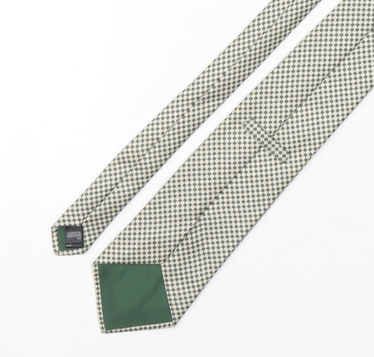 Marks and Spencer Mens Multicoloured Plaids & Checks Silk Pointed Tie One Size