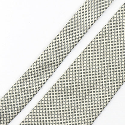 Marks and Spencer Mens Multicoloured Plaids & Checks Silk Pointed Tie One Size