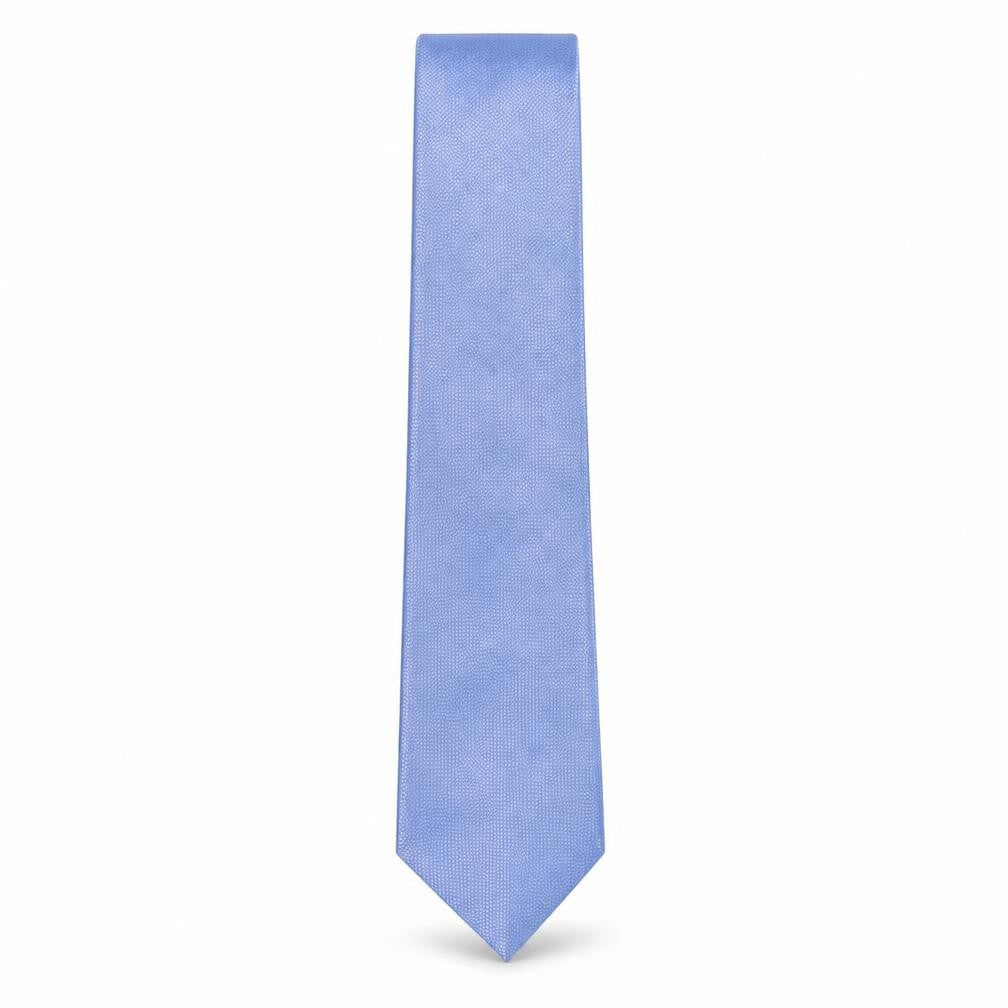 Mens F&F Blue Grenadine  Pointed Tie