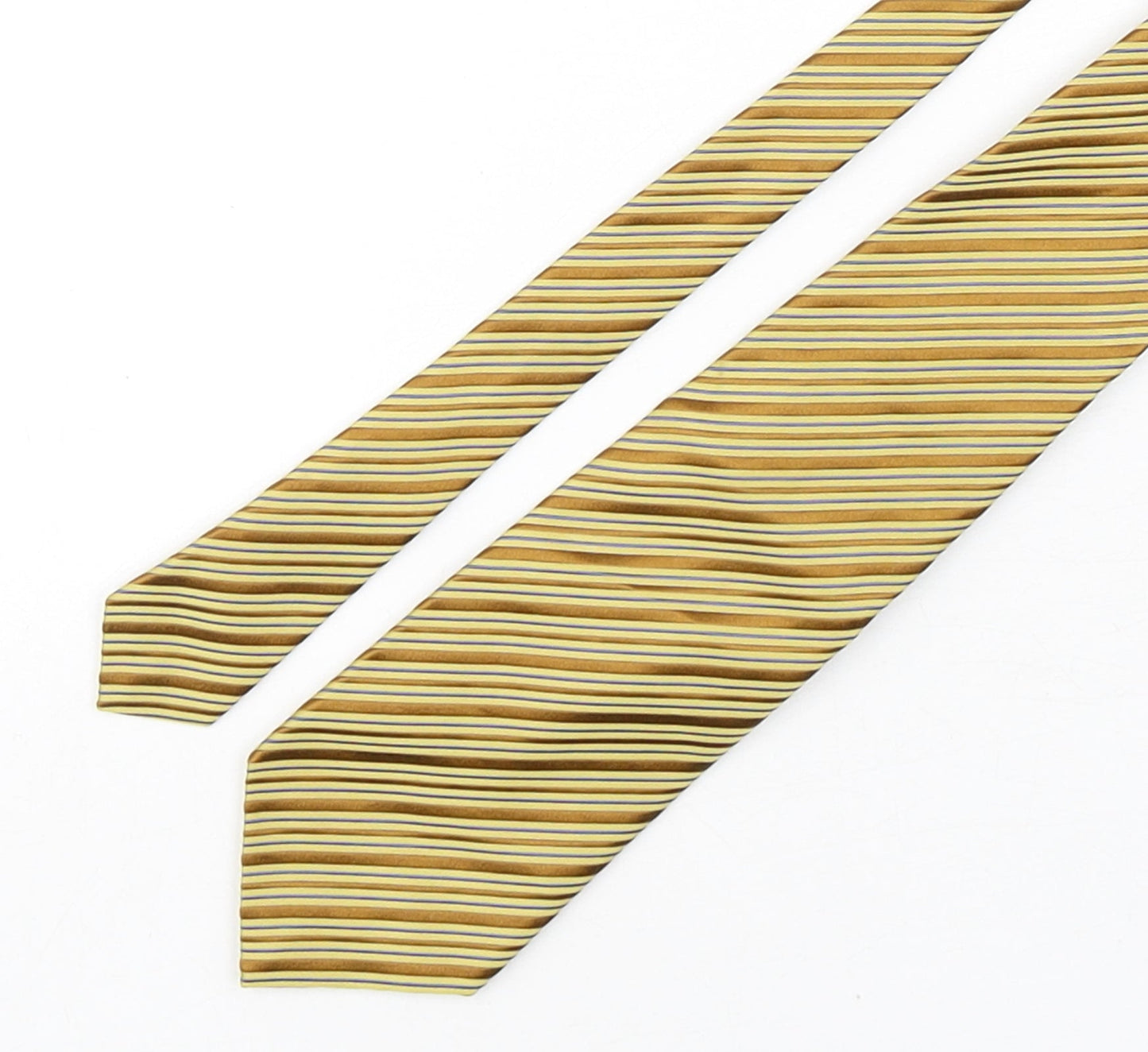 Jim Thompson  Mens Multicoloured Striped Silk Pointed Tie One Size