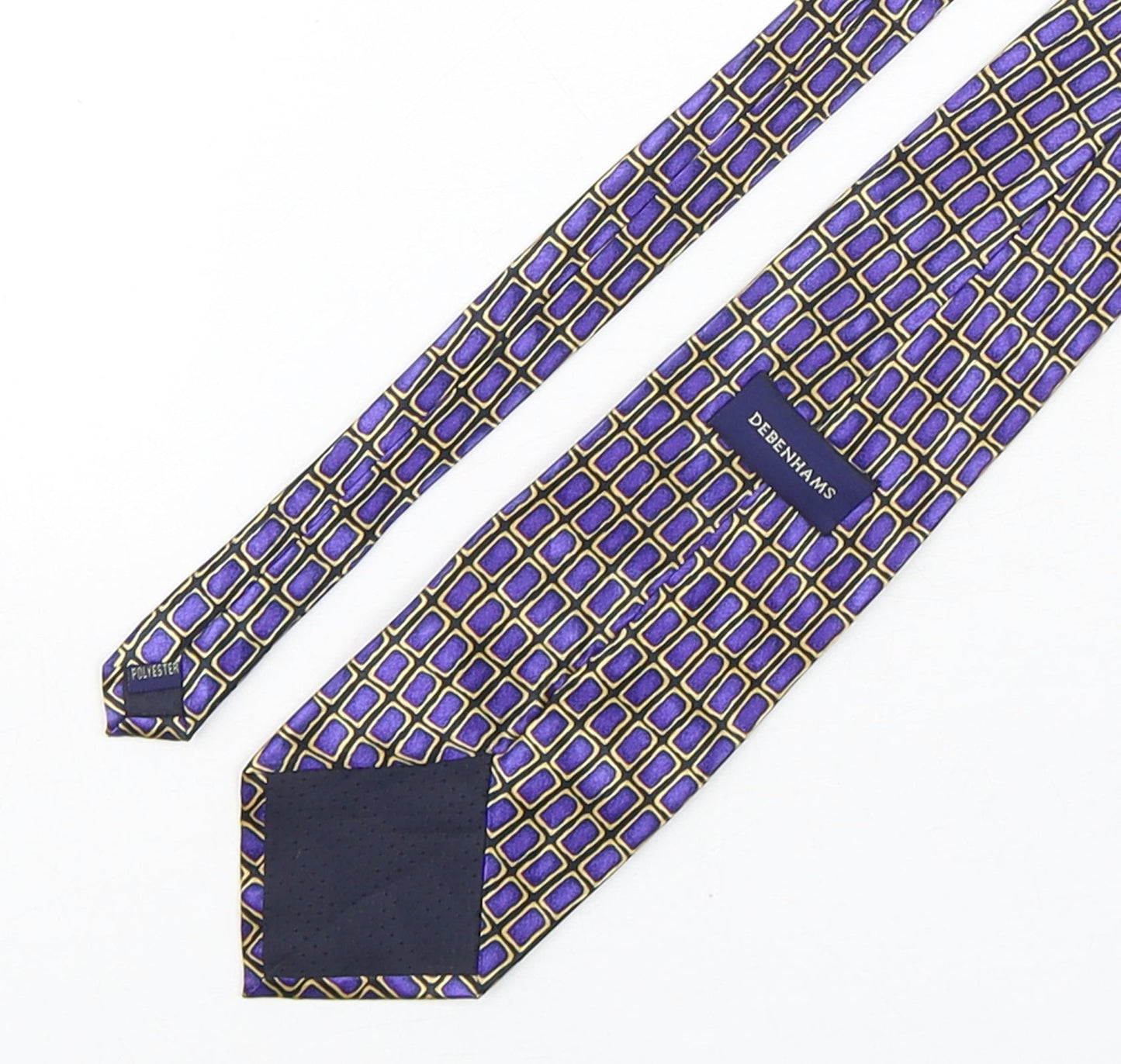 Mens Debenhams Multicoloured Geometric  Pointed Tie