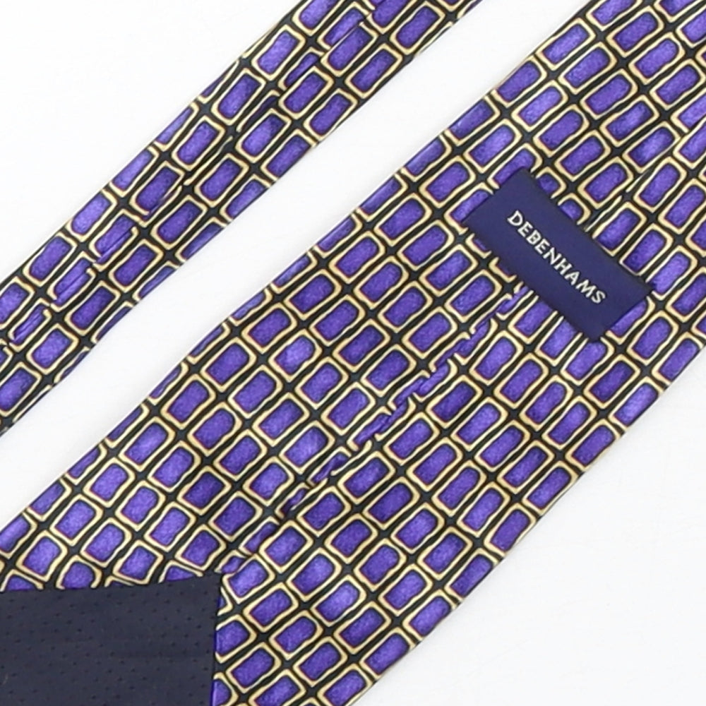 Mens Debenhams Multicoloured Geometric  Pointed Tie