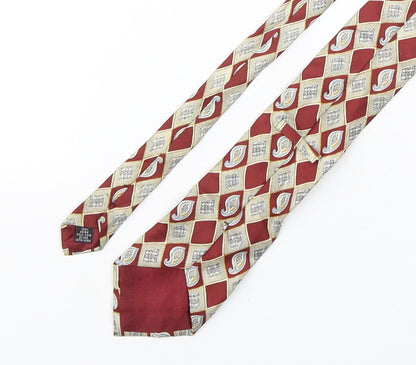 Preworn Mens Multicoloured Plaids & Checks Silk Pointed Tie One Size