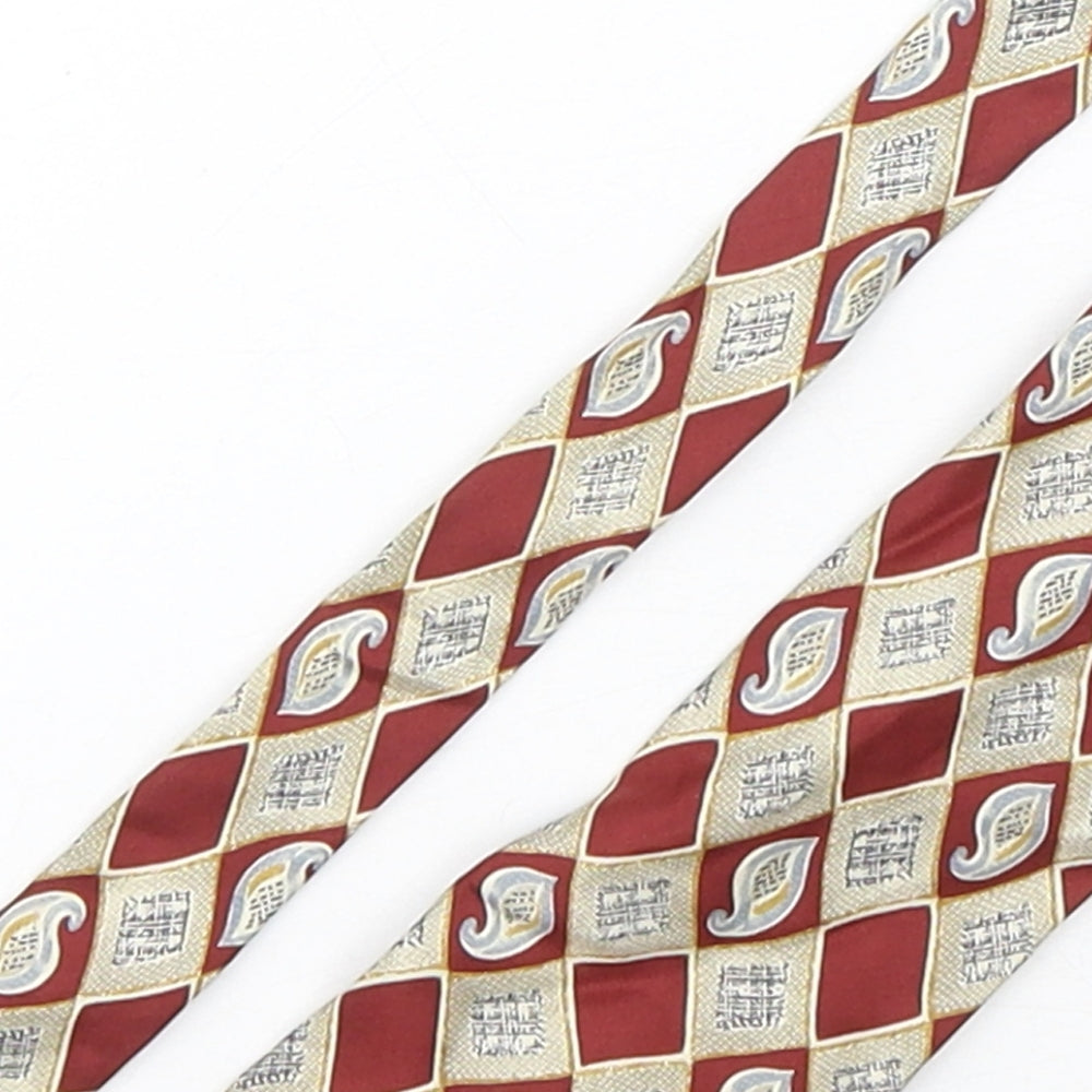 Preworn Mens Multicoloured Plaids & Checks Silk Pointed Tie One Size