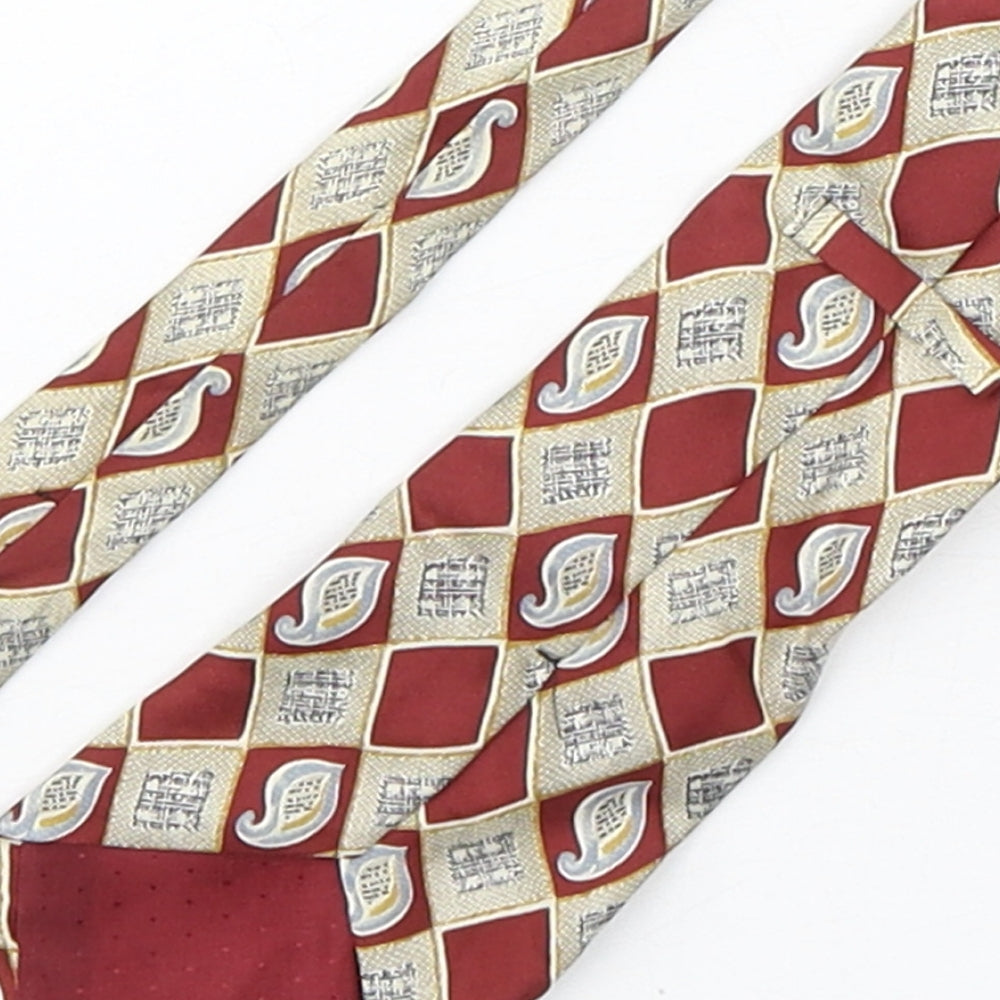 Preworn Mens Multicoloured Plaids & Checks Silk Pointed Tie One Size