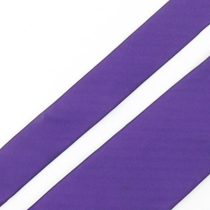 Mens Duffer Purple No Pattern  Pointed Tie