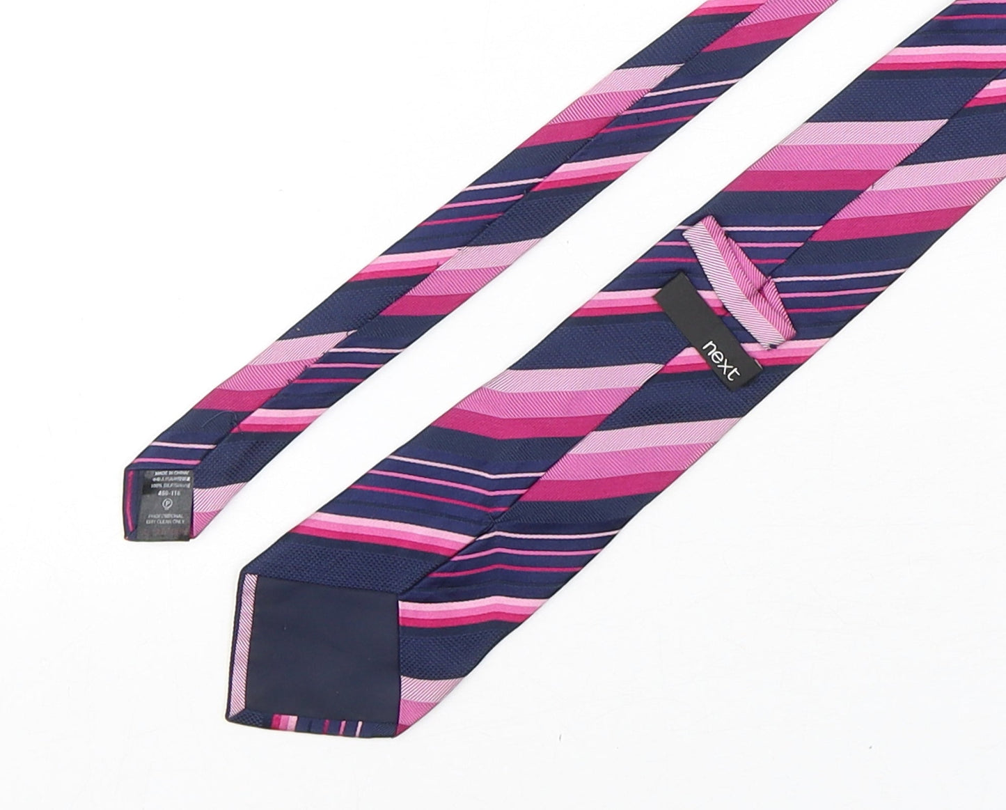 NEXT Mens Multicoloured Striped Silk Pointed Tie One Size