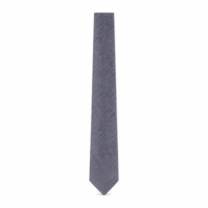 Mens Debenhams Grey Geometric  Pointed Tie