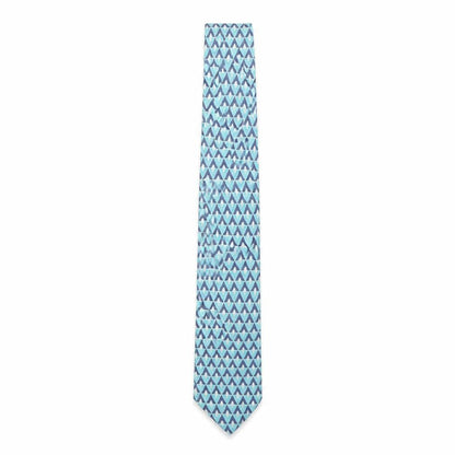 Mens NEXT Multicoloured Geometric  Pointed Tie