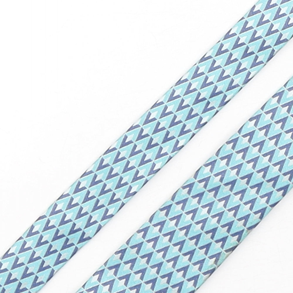 NEXT Mens Multicoloured Geometric Silk Pointed Tie One Size