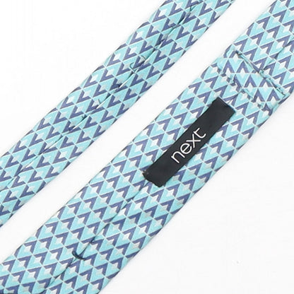 NEXT Mens Multicoloured Geometric Silk Pointed Tie One Size