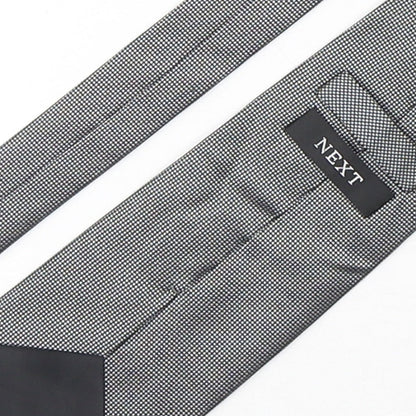 NEXT Mens Multicoloured Plaids & Checks Silk Pointed Tie One Size