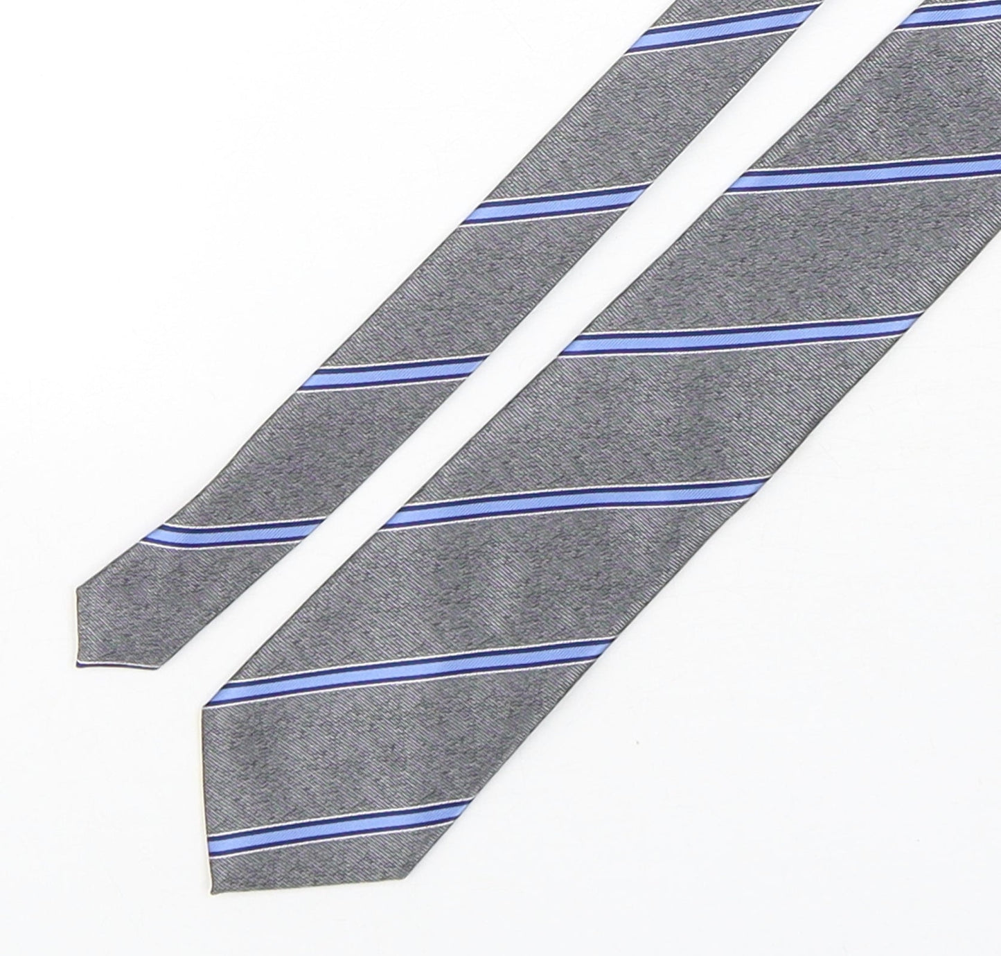 Mens Greenwoods Multicoloured Striped  Pointed Tie