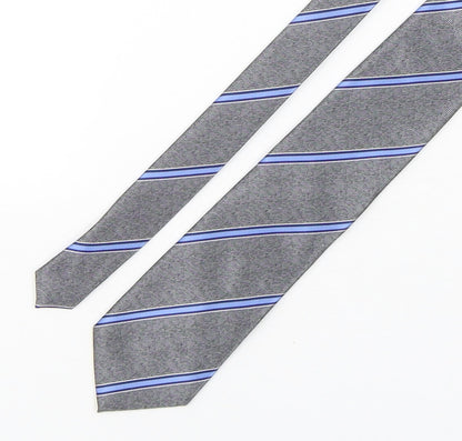 Mens Greenwoods Multicoloured Striped  Pointed Tie