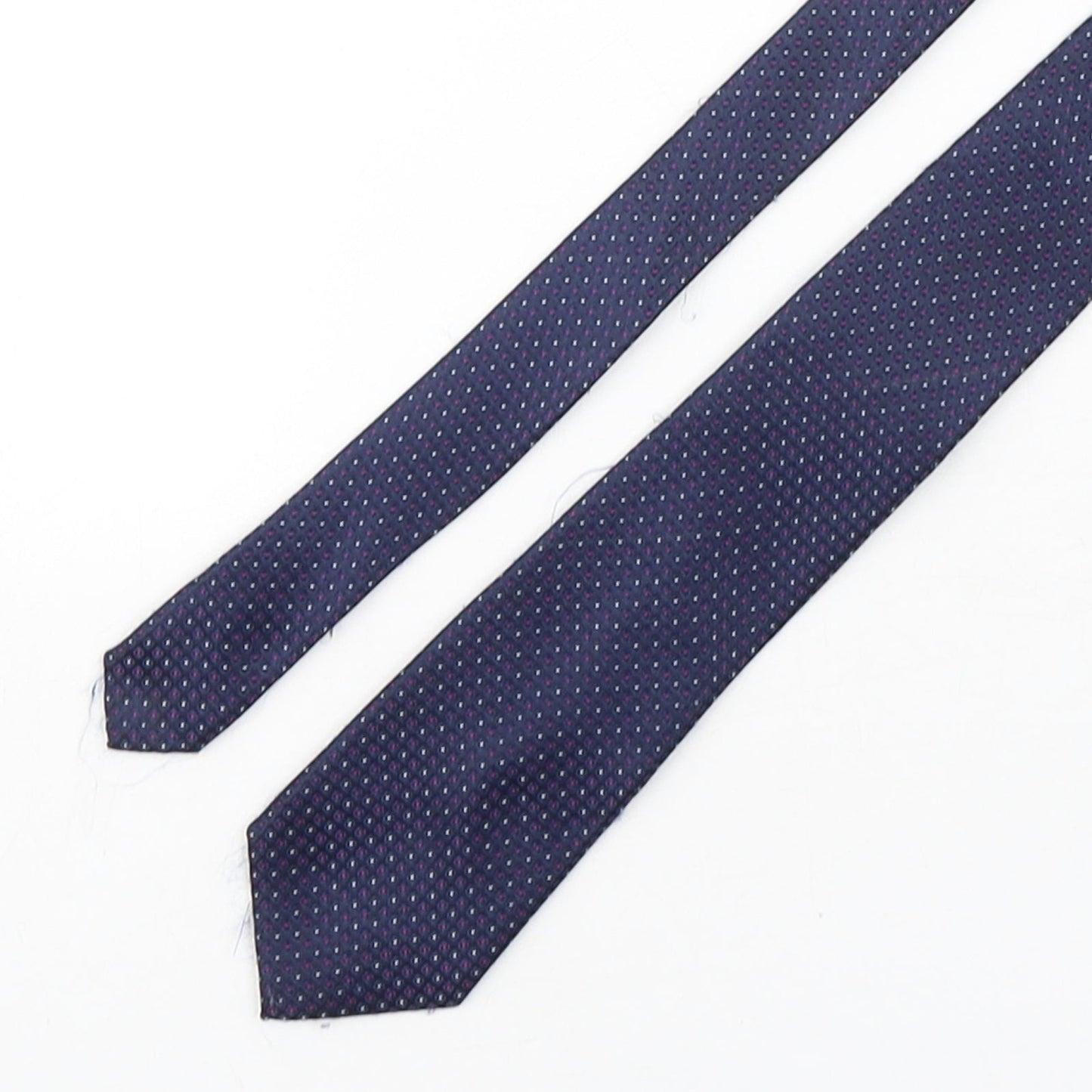 Scott & Taylor Mens Multicoloured Geometric Polyester Pointed Tie One Size