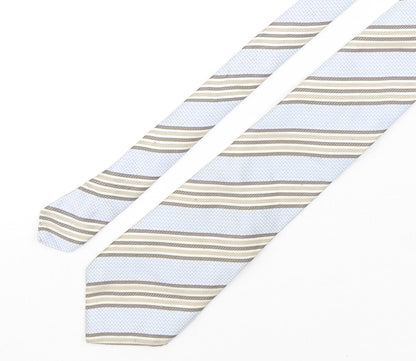 Marks and Spencer Mens Multicoloured Striped Silk Pointed Tie One Size