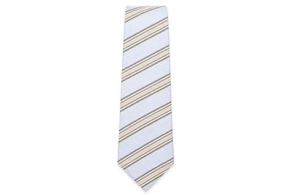 Mens Marks and Spencer Multicoloured Striped  Pointed Tie