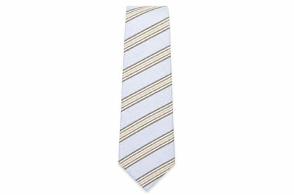 Mens Marks and Spencer Multicoloured Striped  Pointed Tie