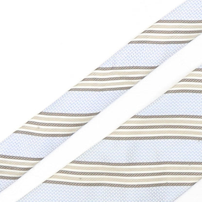 Marks and Spencer Mens Multicoloured Striped Silk Pointed Tie One Size