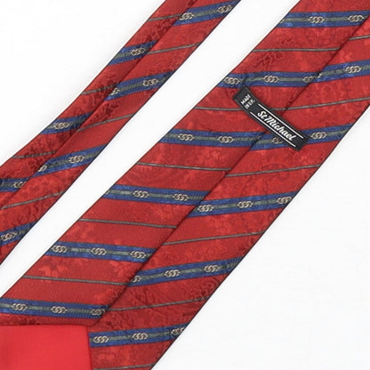 Mens StMichael Multicoloured Striped  Pointed Tie