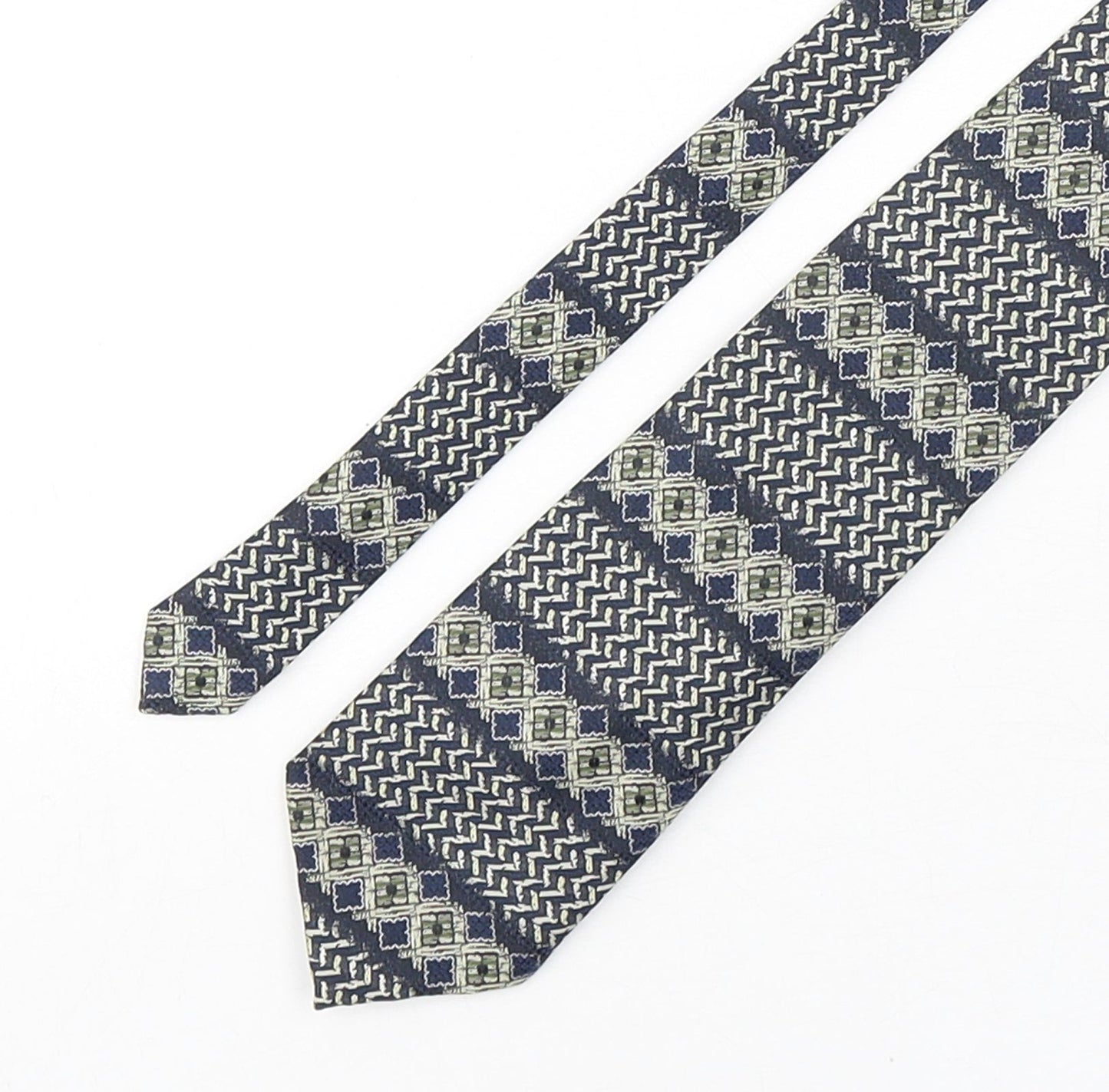 Marks and Spencer Mens Multicoloured Geometric Polyester Pointed Tie One Size