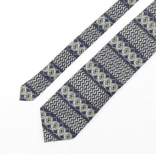 Marks and Spencer Mens Multicoloured Geometric Polyester Pointed Tie One Size