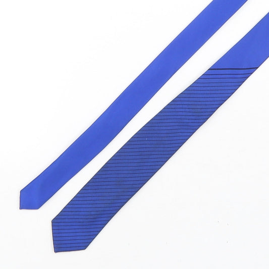 NEXT Mens Multicoloured Striped Polyester Pointed Tie One Size