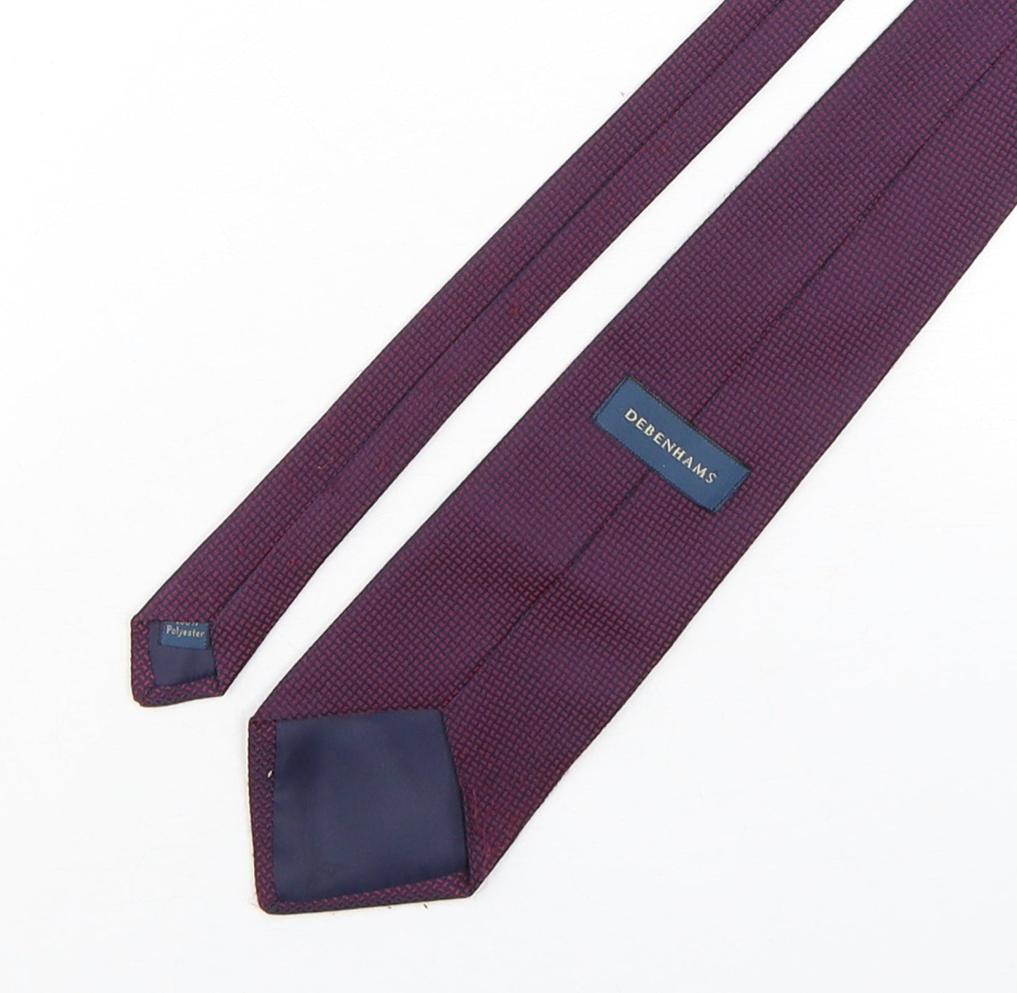 Mens Debenhams Purple Grenadine  Pointed Tie