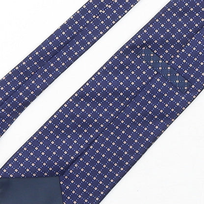 Marks and Spencer Mens Multicoloured Geometric Silk Pointed Tie One Size