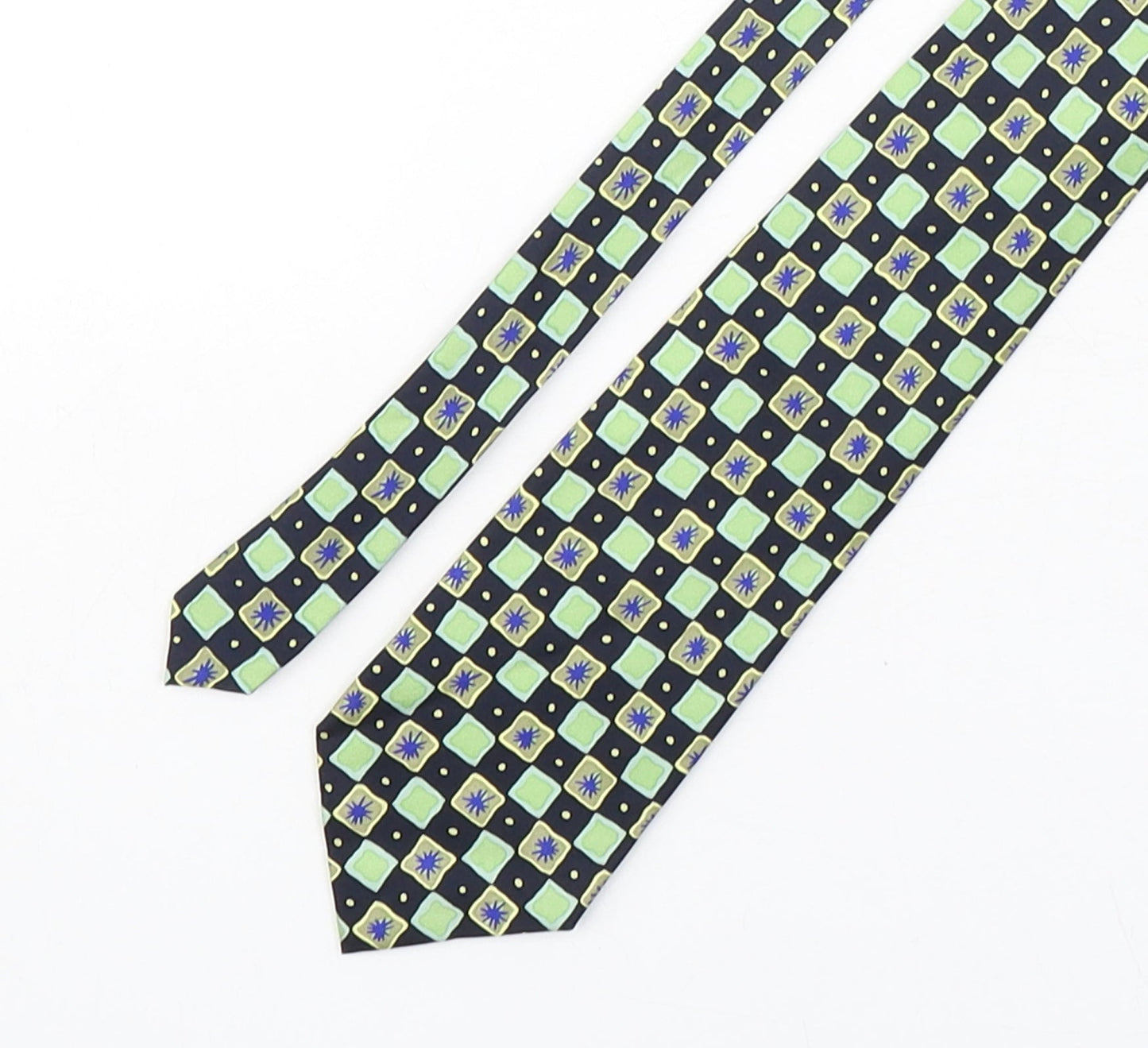 Woods & Gray Mens Multicoloured Plaids & Checks Silk Pointed Tie One Size