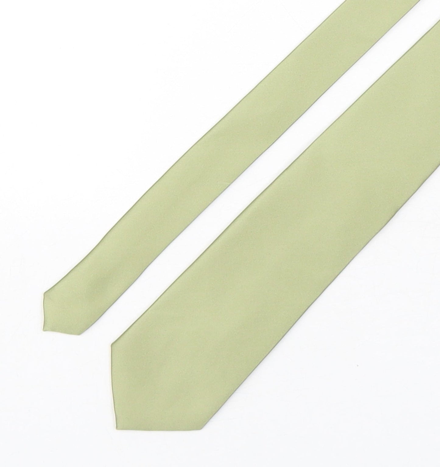 Puccini Mens Green  Microfibre Pointed Tie One Size